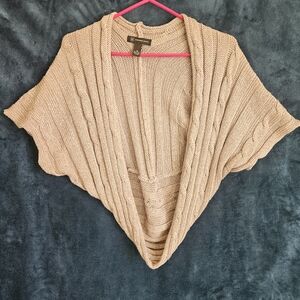 I.N.C Style Tan Cardigan Sweater Cocoon Wrap Women's Size Medium